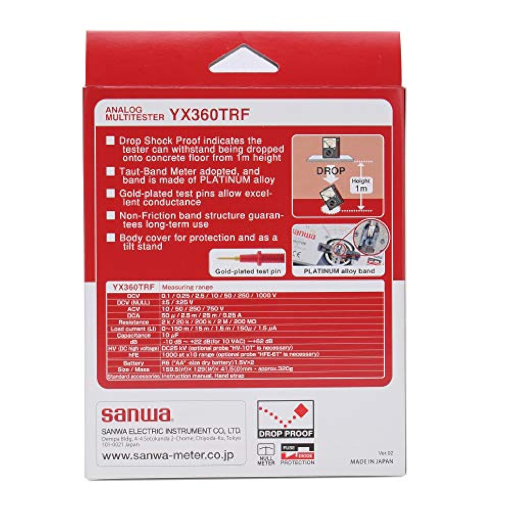 Sanwa Analog Powered Multimeter YX360TRF